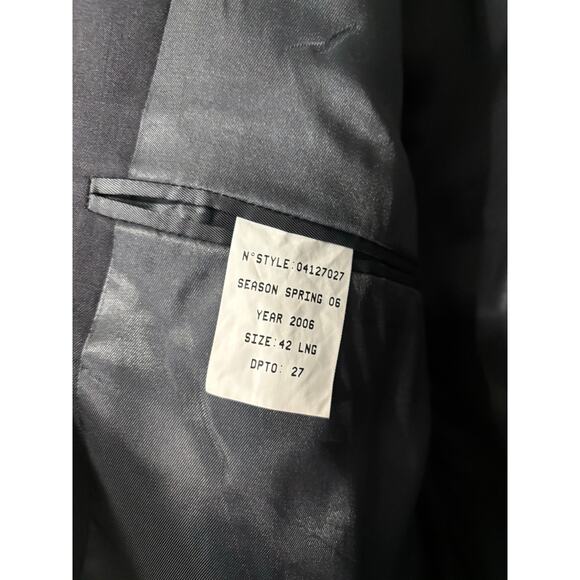 Brooks Brothers 346 Wool Navy Mens Blazer Jacket 42 Long Gold Buttons Classic - Picture 8 of 8